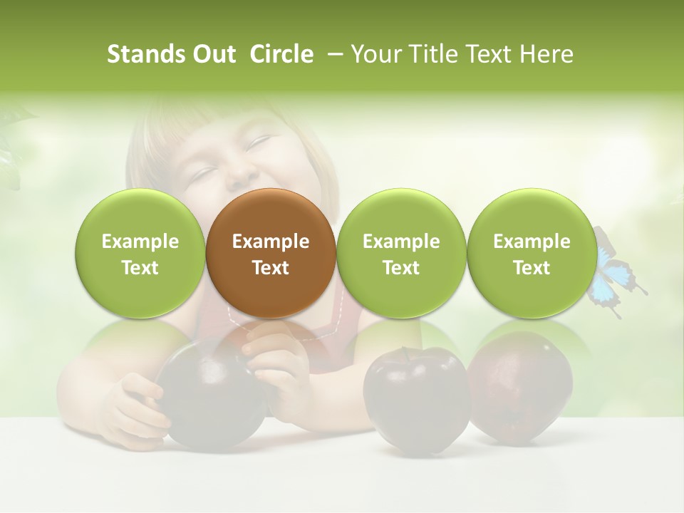 Cute Enjoyment Child PowerPoint Template