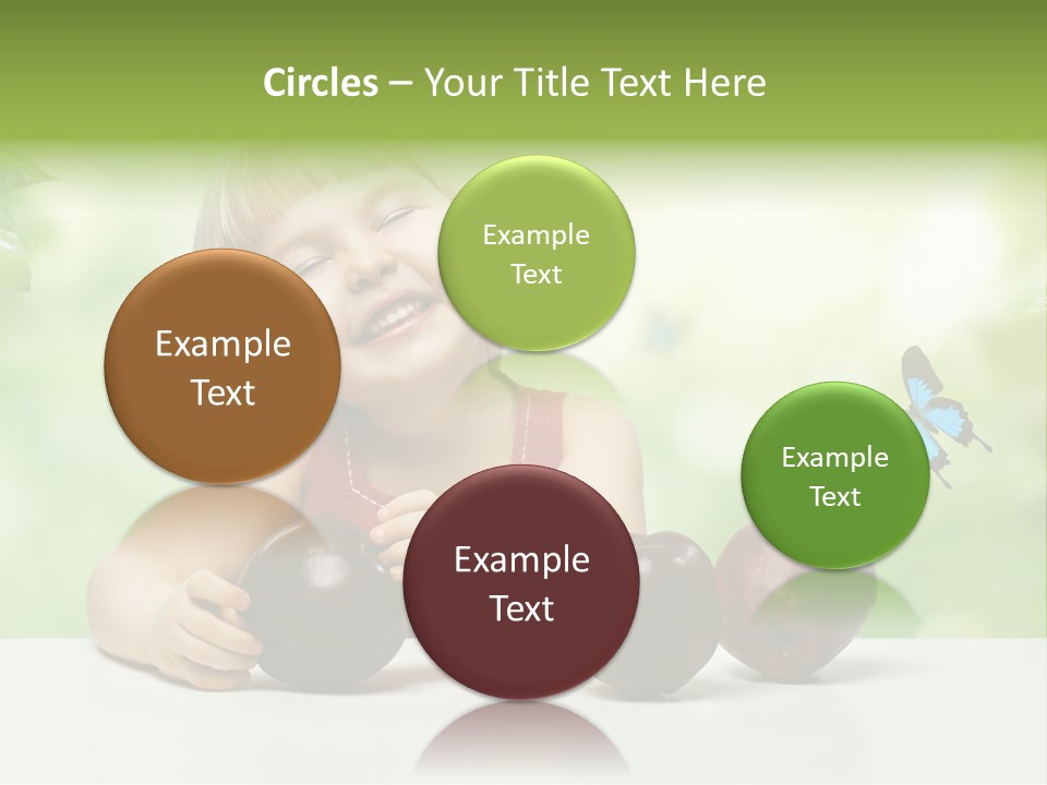 Cute Enjoyment Child PowerPoint Template