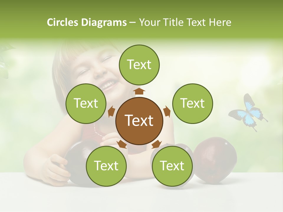 Cute Enjoyment Child PowerPoint Template