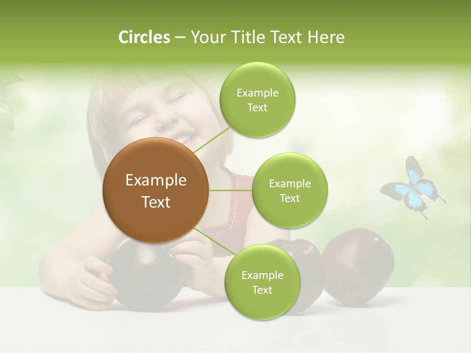 Cute Enjoyment Child PowerPoint Template