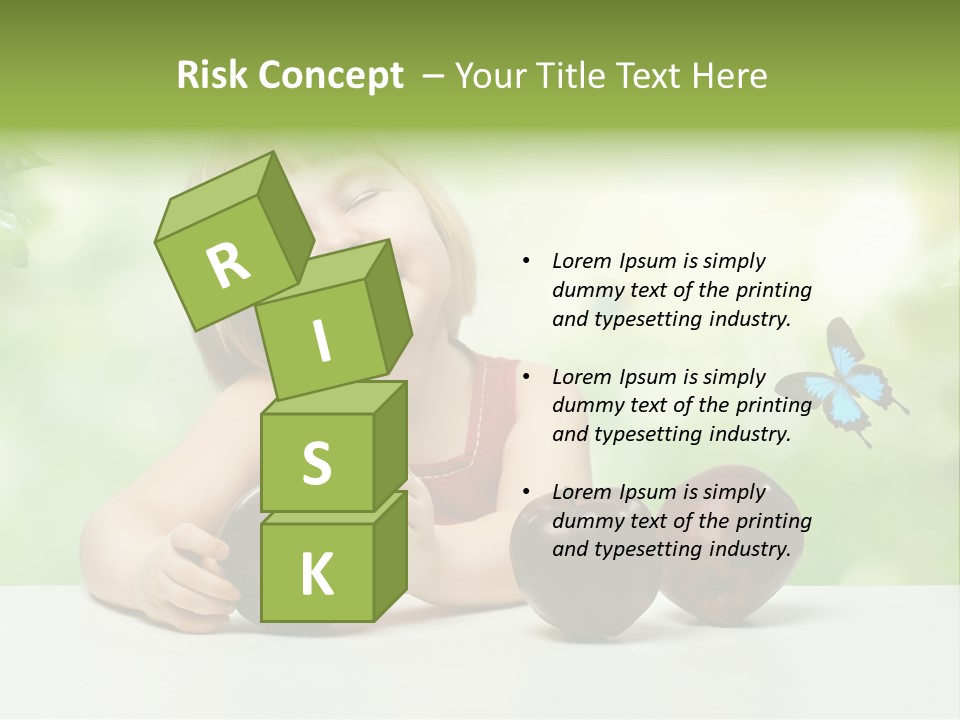 Cute Enjoyment Child PowerPoint Template