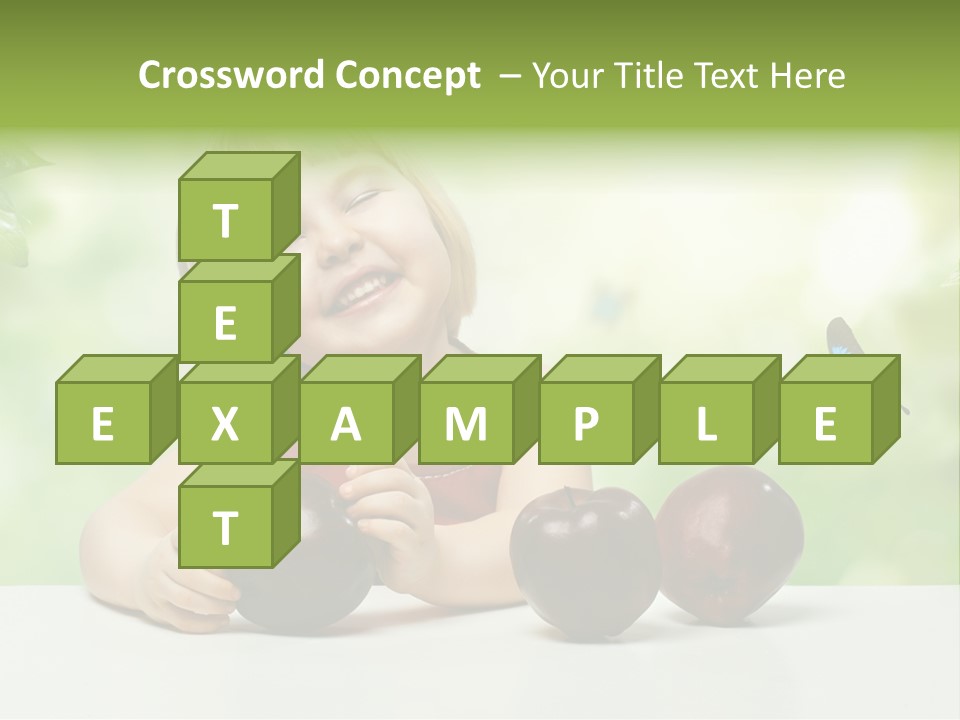 Cute Enjoyment Child PowerPoint Template