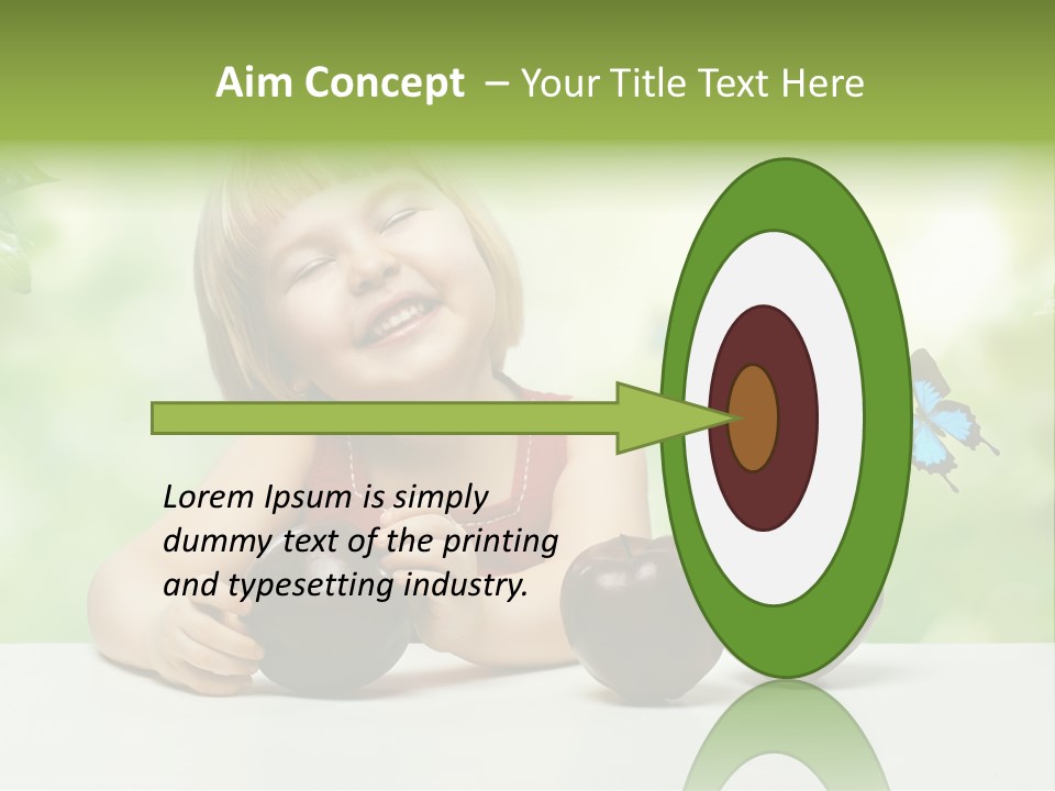 Cute Enjoyment Child PowerPoint Template