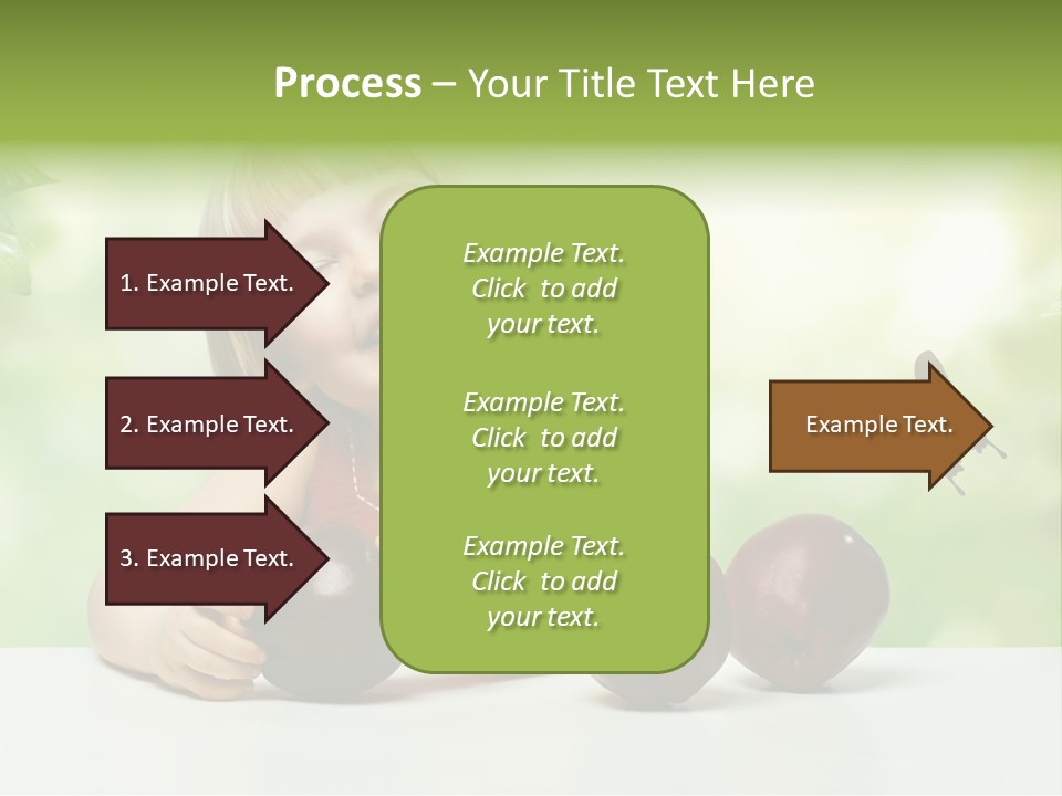 Cute Enjoyment Child PowerPoint Template