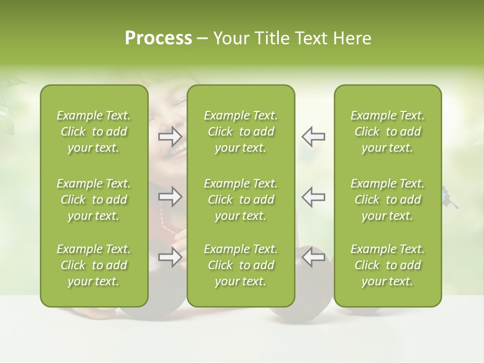 Cute Enjoyment Child PowerPoint Template