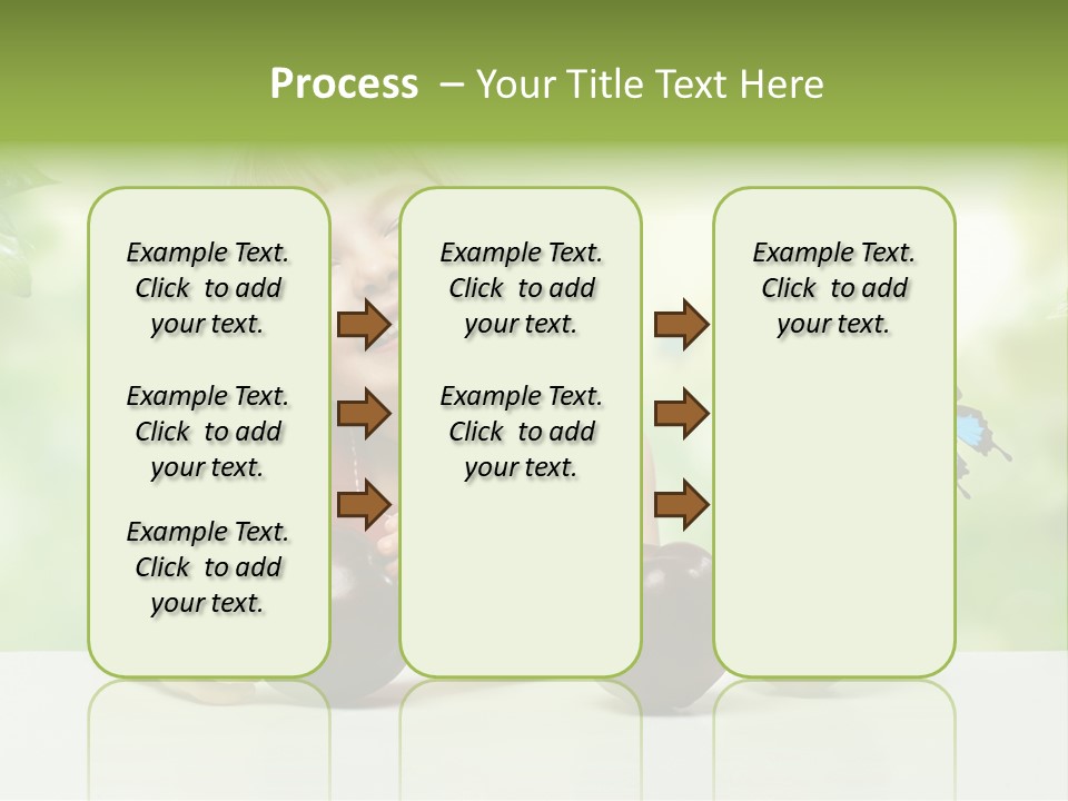 Cute Enjoyment Child PowerPoint Template