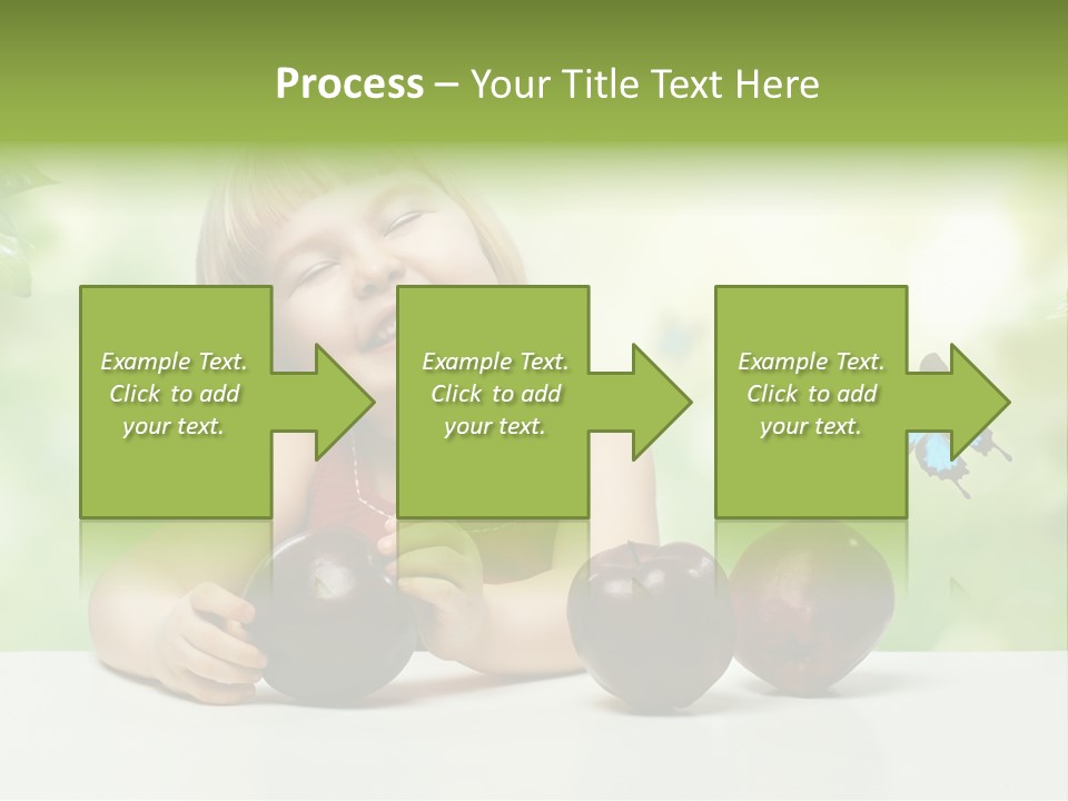 Cute Enjoyment Child PowerPoint Template