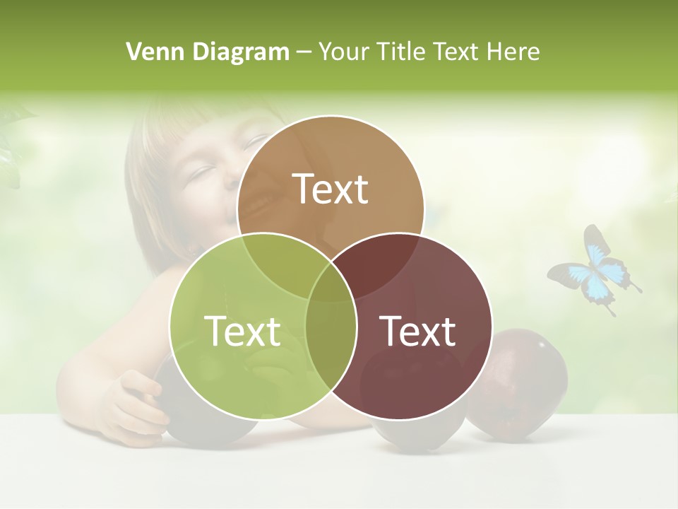 Cute Enjoyment Child PowerPoint Template