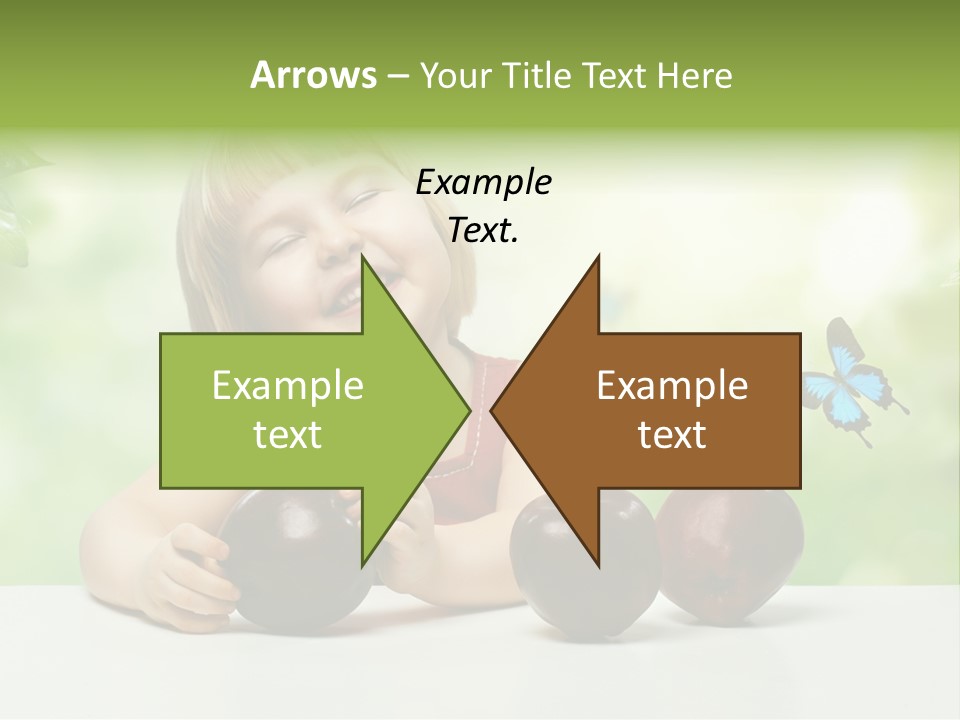 Cute Enjoyment Child PowerPoint Template