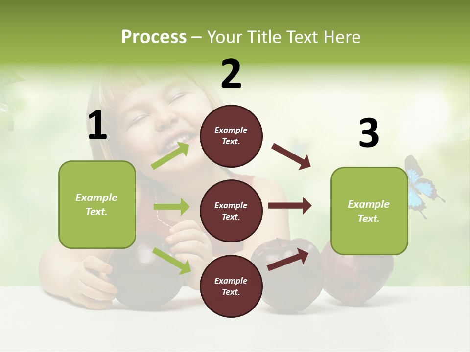 Cute Enjoyment Child PowerPoint Template