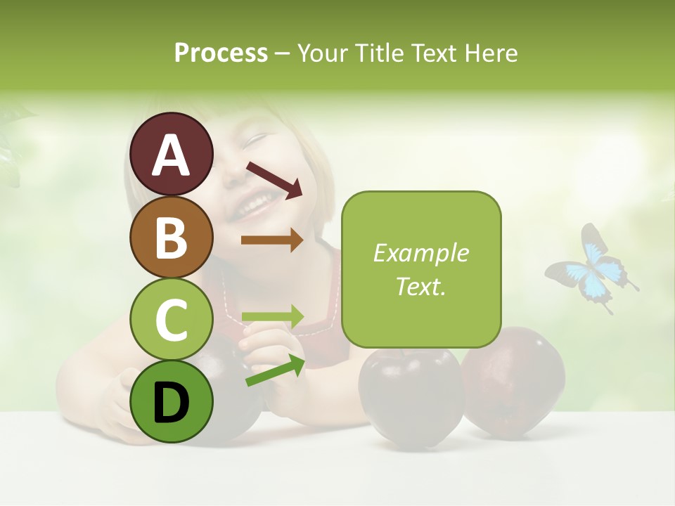 Cute Enjoyment Child PowerPoint Template