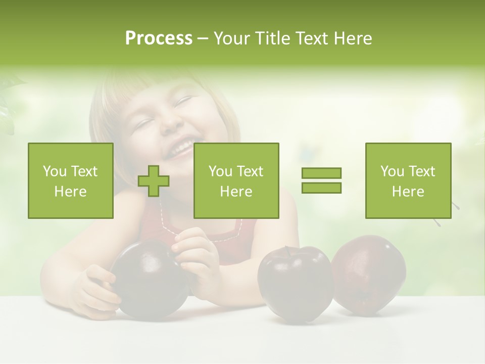 Cute Enjoyment Child PowerPoint Template