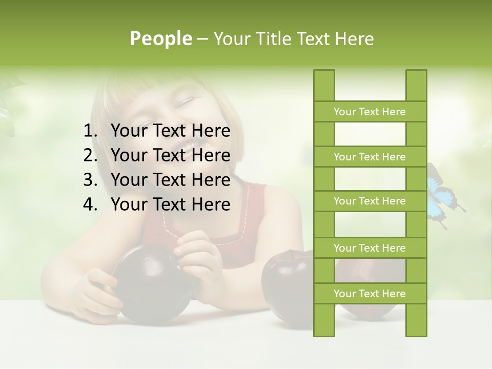 Cute Enjoyment Child PowerPoint Template