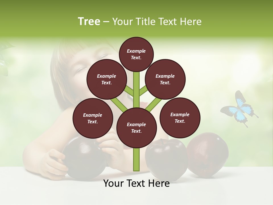 Cute Enjoyment Child PowerPoint Template
