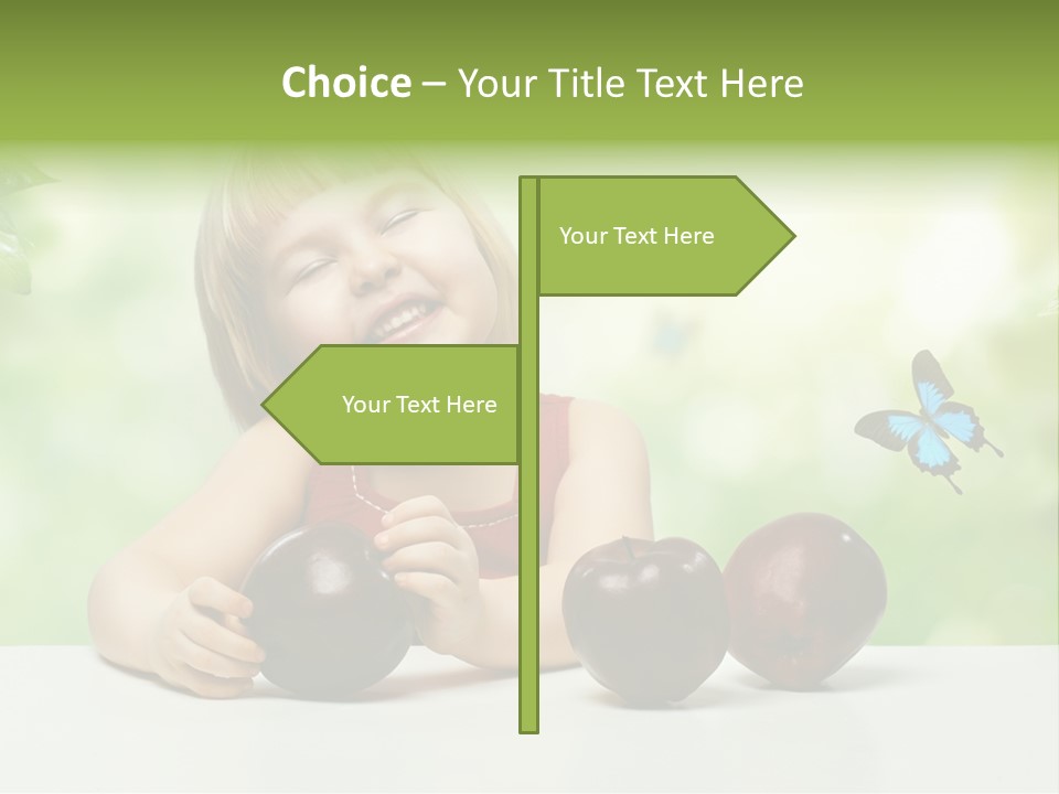 Cute Enjoyment Child PowerPoint Template