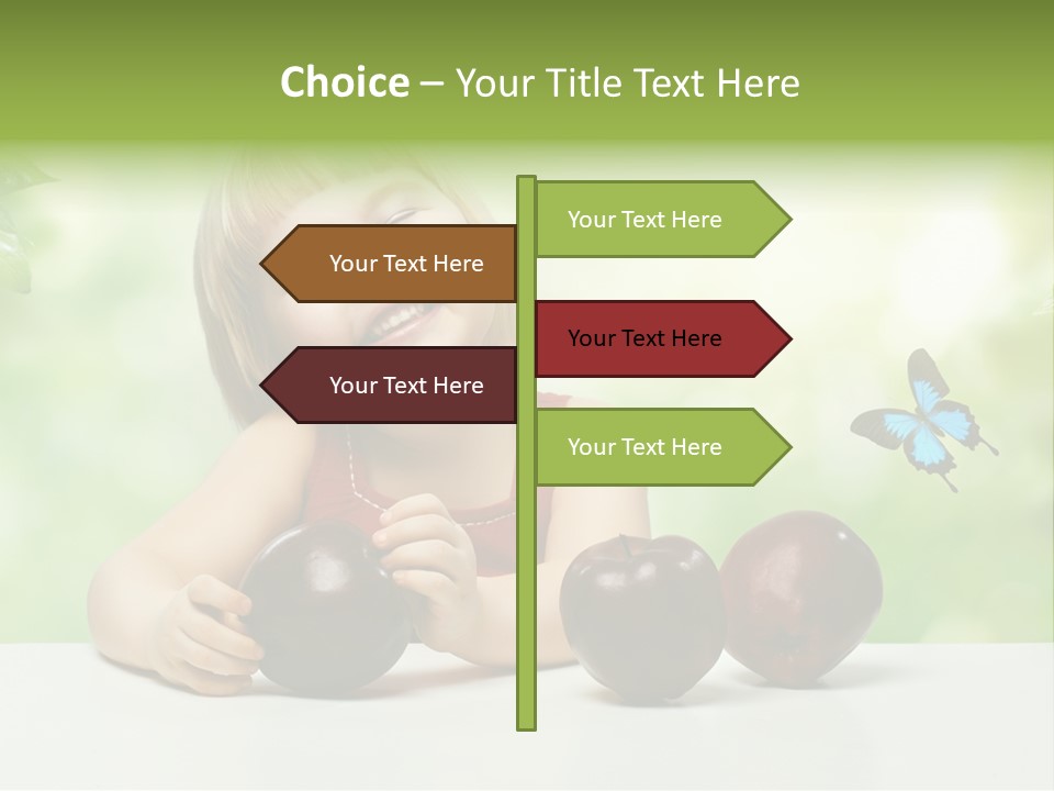 Cute Enjoyment Child PowerPoint Template