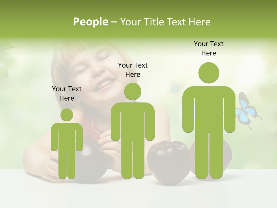 Cute Enjoyment Child PowerPoint Template