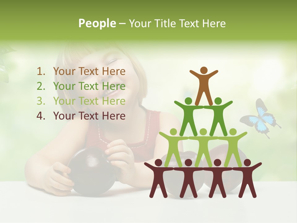 Cute Enjoyment Child PowerPoint Template