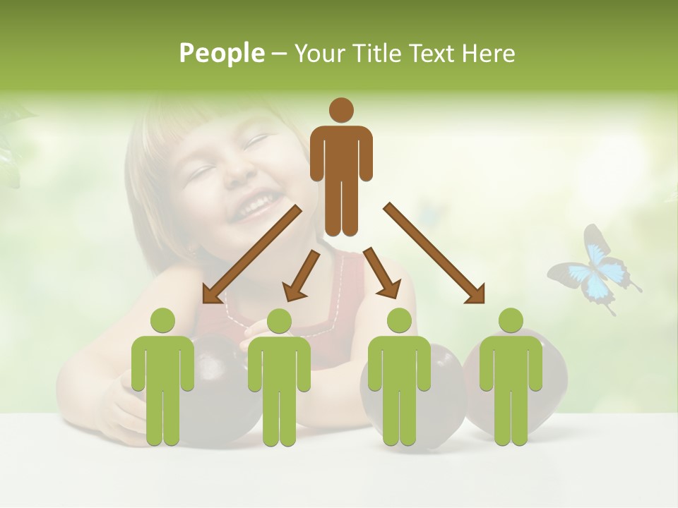 Cute Enjoyment Child PowerPoint Template