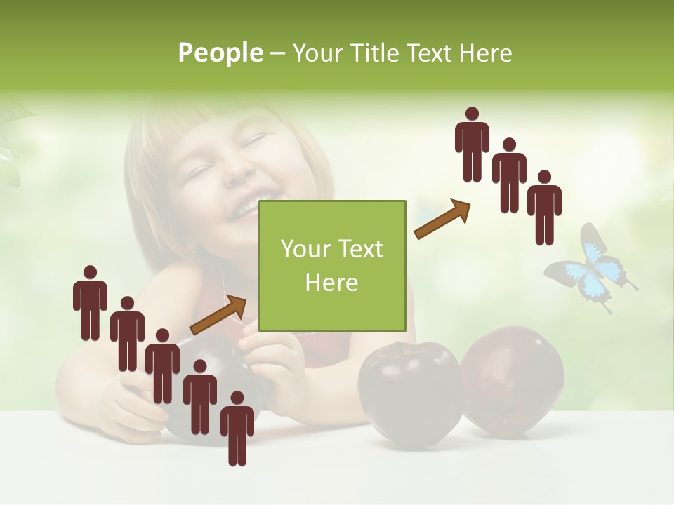 Cute Enjoyment Child PowerPoint Template