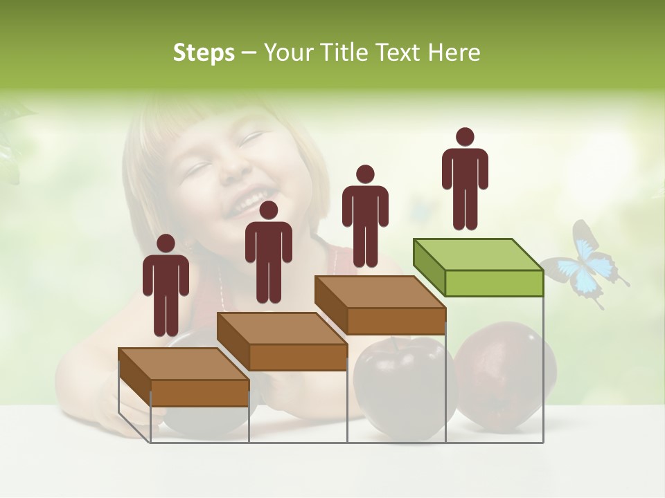 Cute Enjoyment Child PowerPoint Template