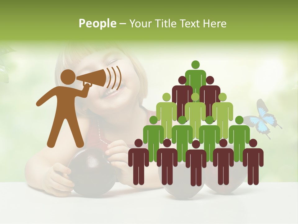 Cute Enjoyment Child PowerPoint Template