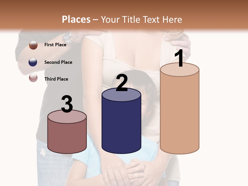 Horizontal Happy Togetherness PowerPoint Template