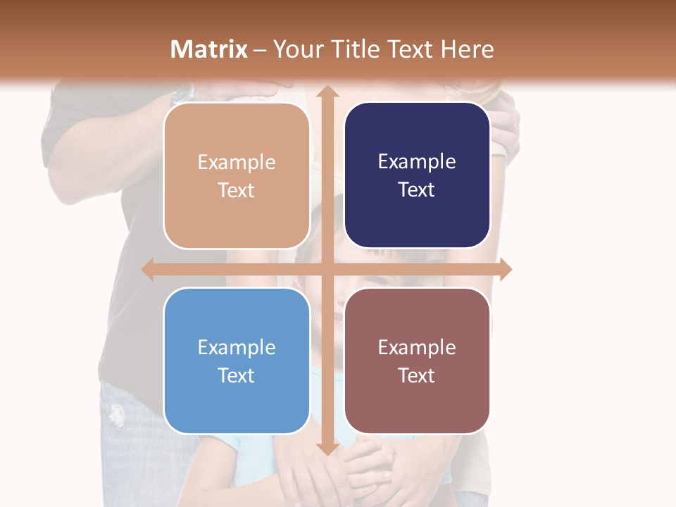 Horizontal Happy Togetherness PowerPoint Template