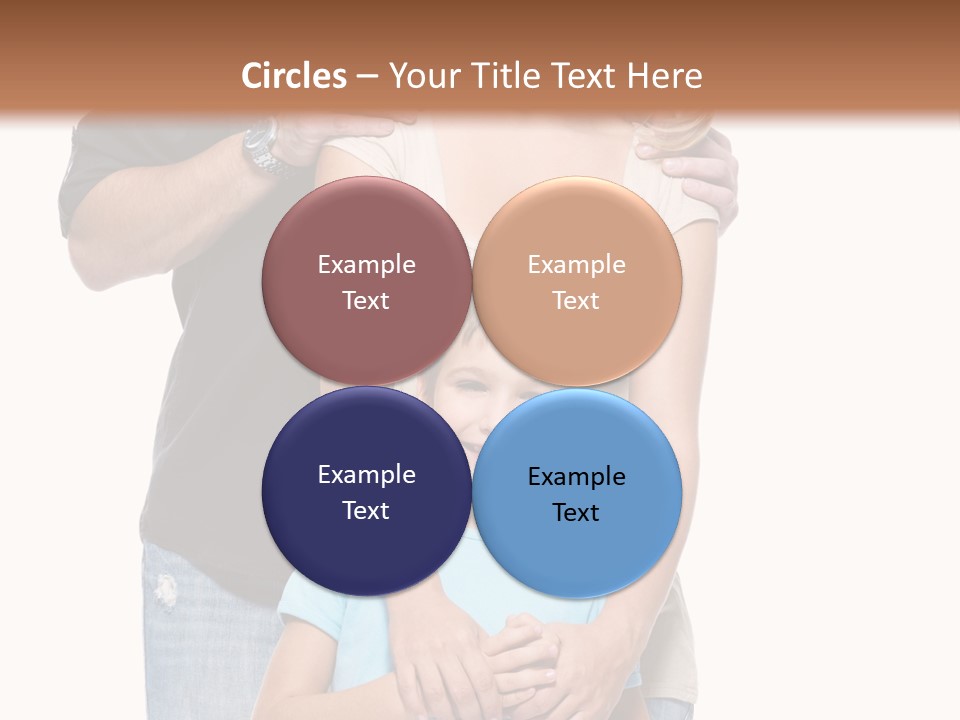 Horizontal Happy Togetherness PowerPoint Template