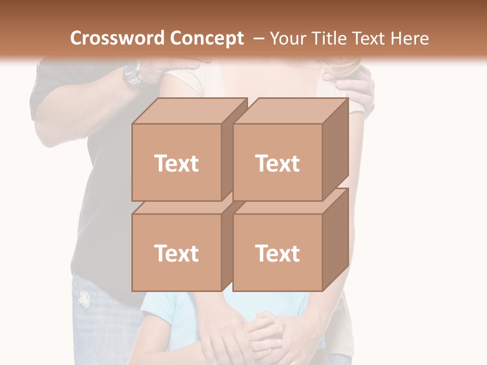 Horizontal Happy Togetherness PowerPoint Template