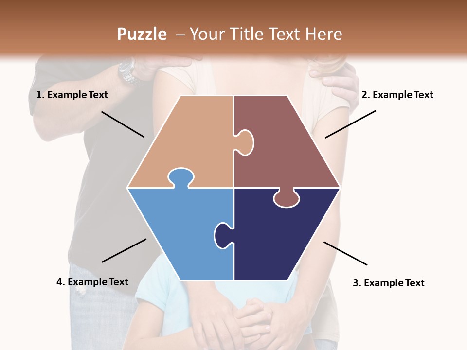 Horizontal Happy Togetherness PowerPoint Template