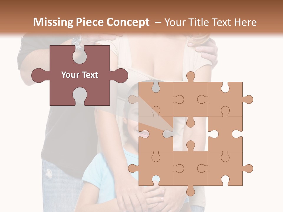 Horizontal Happy Togetherness PowerPoint Template