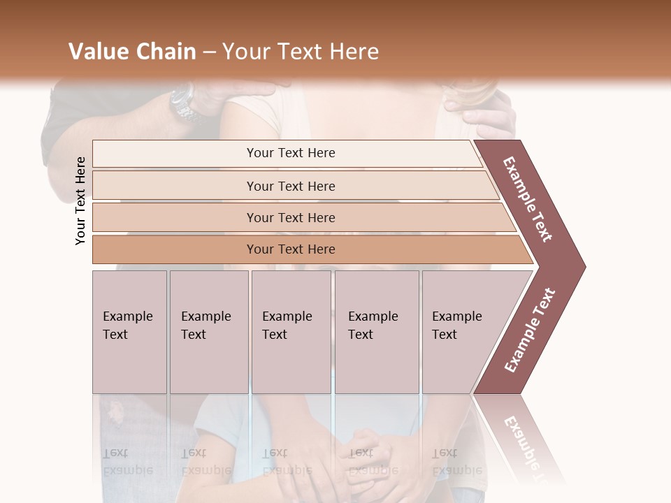 Horizontal Happy Togetherness PowerPoint Template