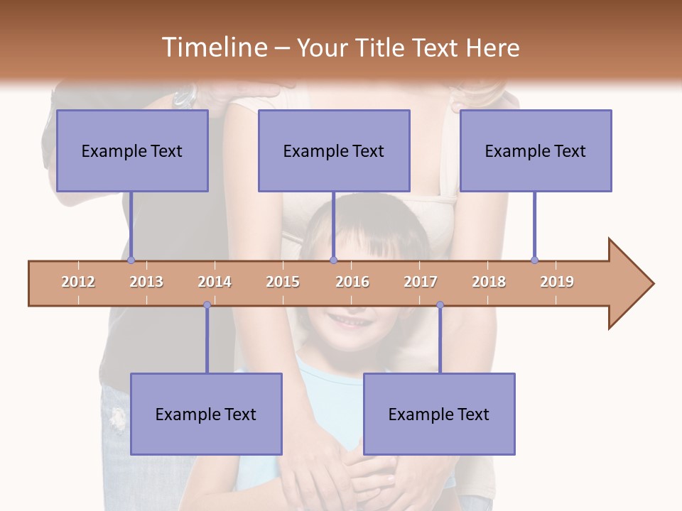 Horizontal Happy Togetherness PowerPoint Template