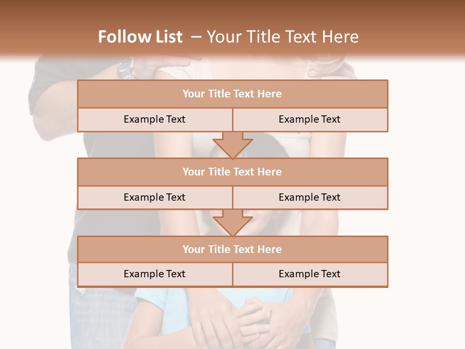 Horizontal Happy Togetherness PowerPoint Template