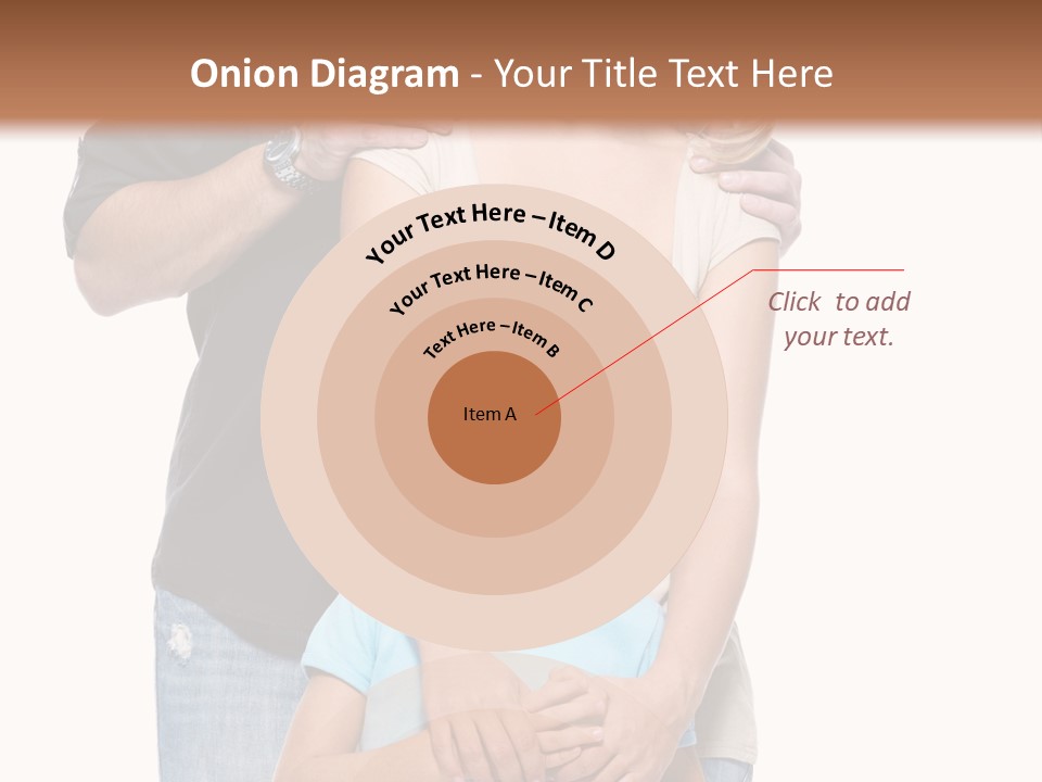 Horizontal Happy Togetherness PowerPoint Template