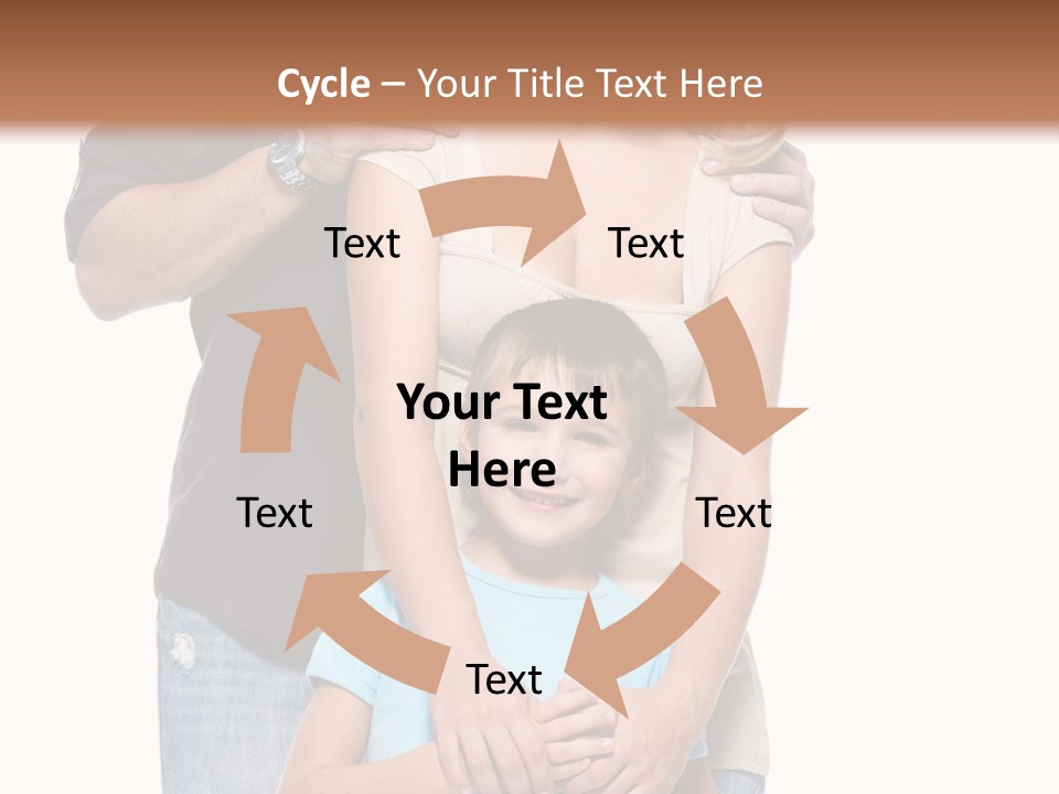 Horizontal Happy Togetherness PowerPoint Template