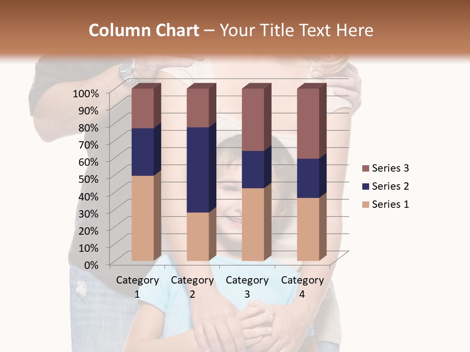 Horizontal Happy Togetherness PowerPoint Template