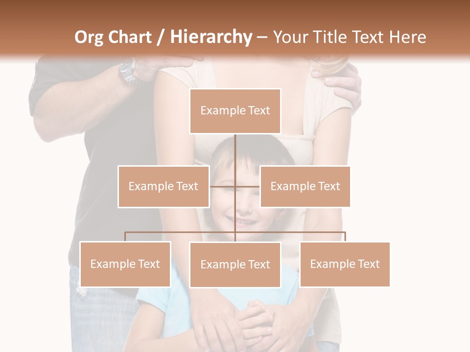 Horizontal Happy Togetherness PowerPoint Template