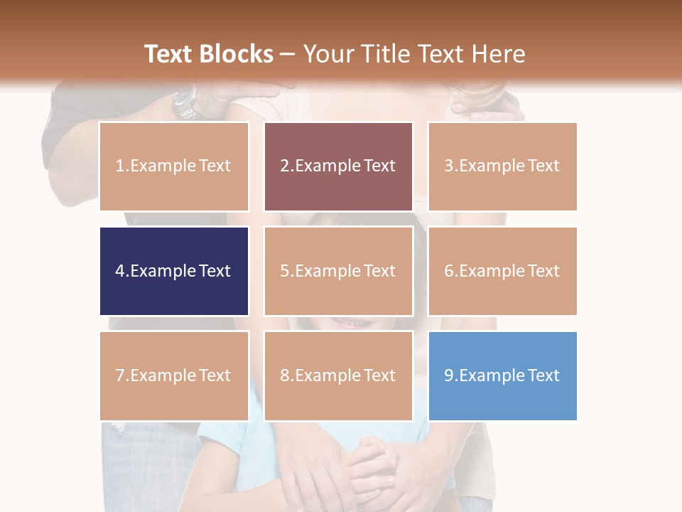 Horizontal Happy Togetherness PowerPoint Template