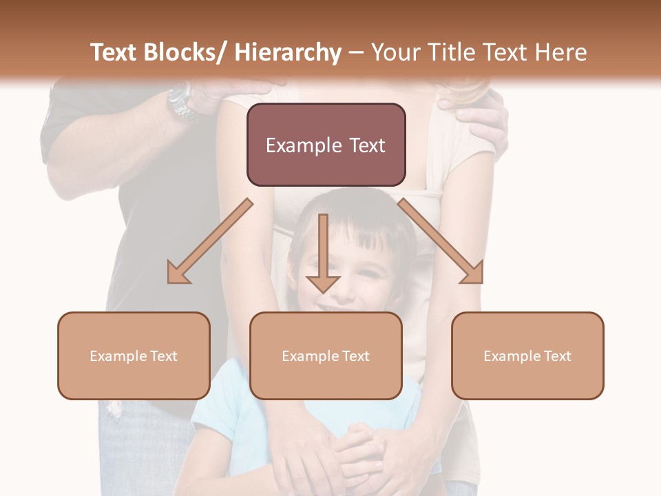 Horizontal Happy Togetherness PowerPoint Template