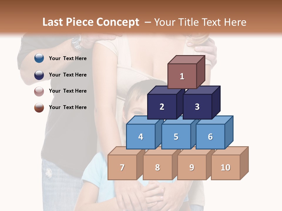 Horizontal Happy Togetherness PowerPoint Template