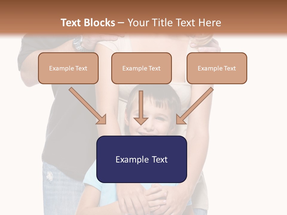 Horizontal Happy Togetherness PowerPoint Template