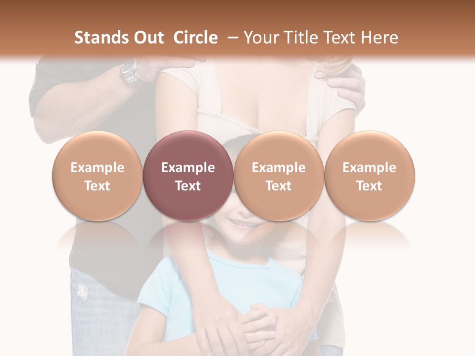 Horizontal Happy Togetherness PowerPoint Template