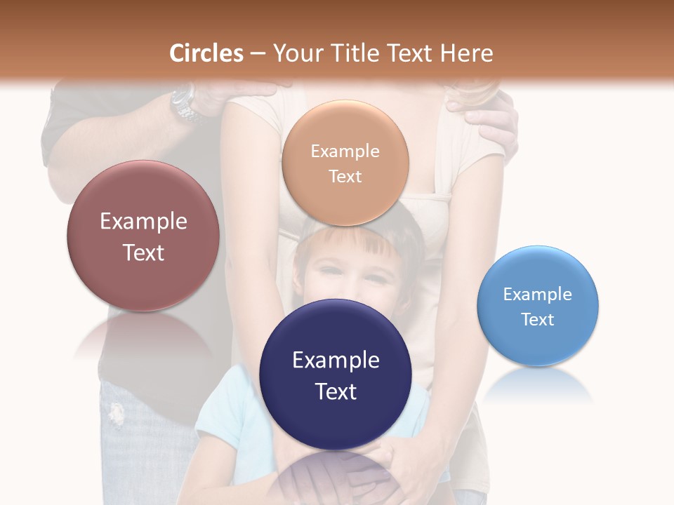 Horizontal Happy Togetherness PowerPoint Template