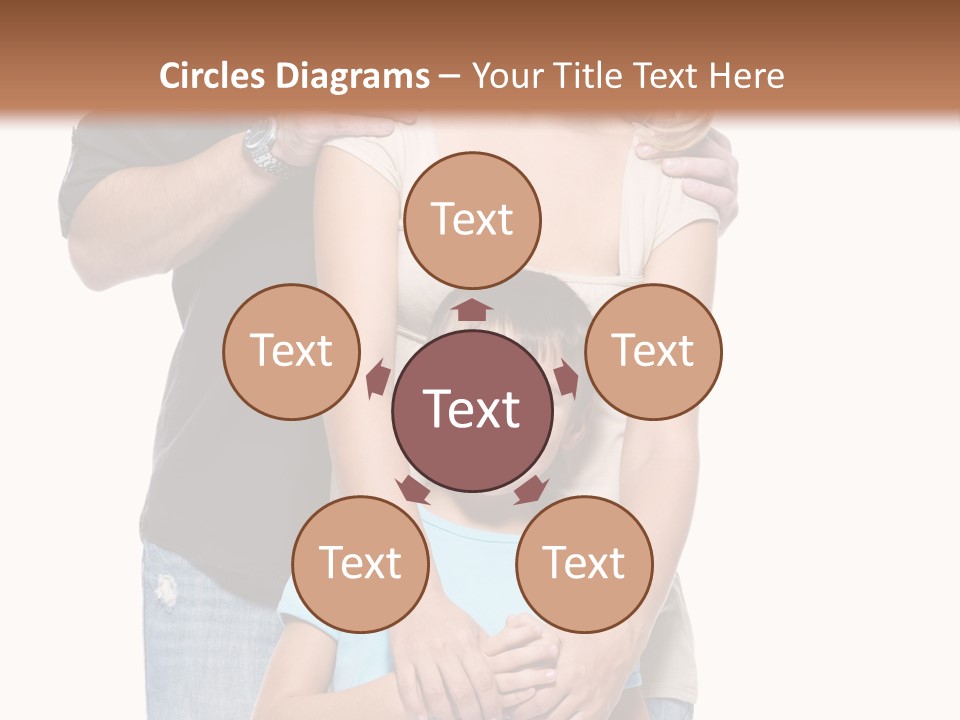 Horizontal Happy Togetherness PowerPoint Template