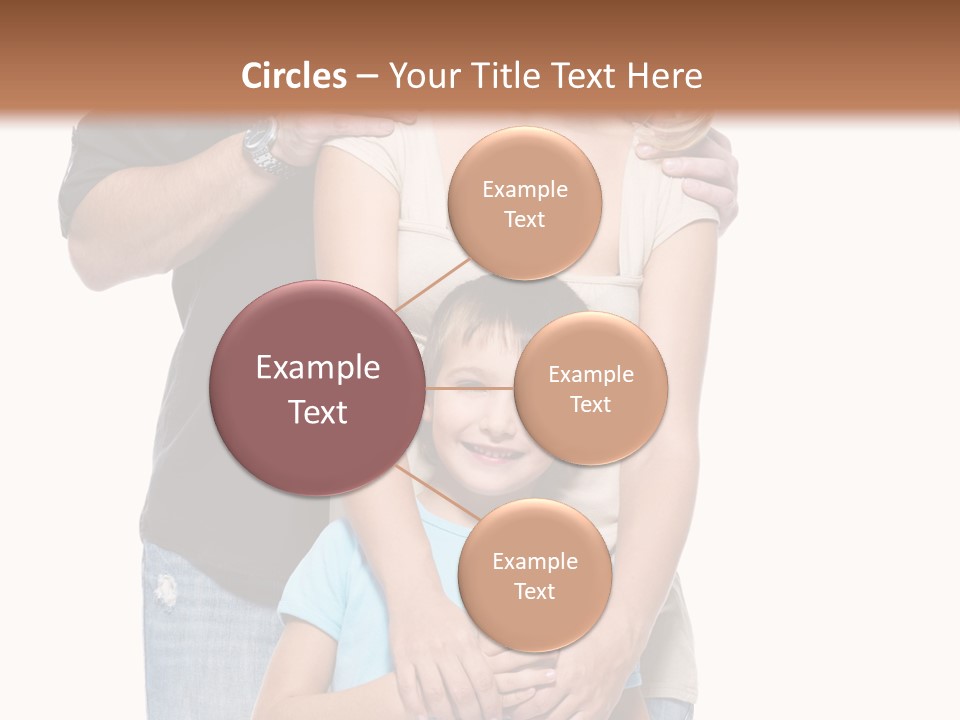 Horizontal Happy Togetherness PowerPoint Template