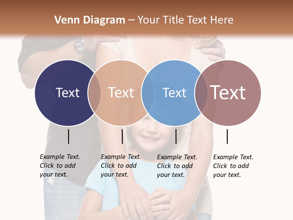 Horizontal Happy Togetherness PowerPoint Template