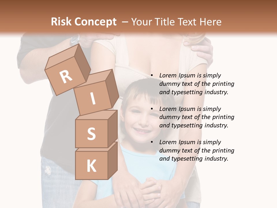 Horizontal Happy Togetherness PowerPoint Template