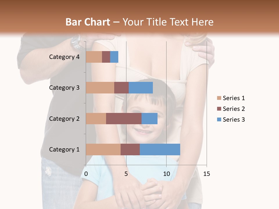 Horizontal Happy Togetherness PowerPoint Template